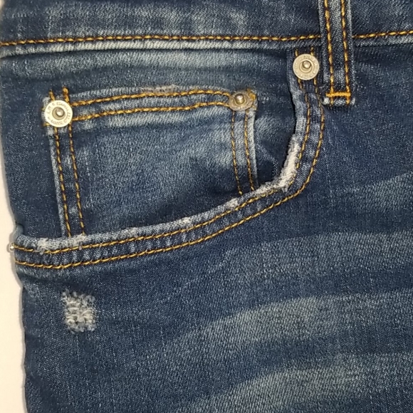 Zara Woman Distressed Skinny Jeans SZ 6 - Picture 9 of 13